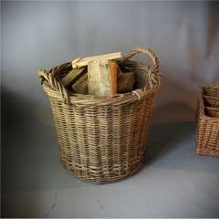 Wicker log basket