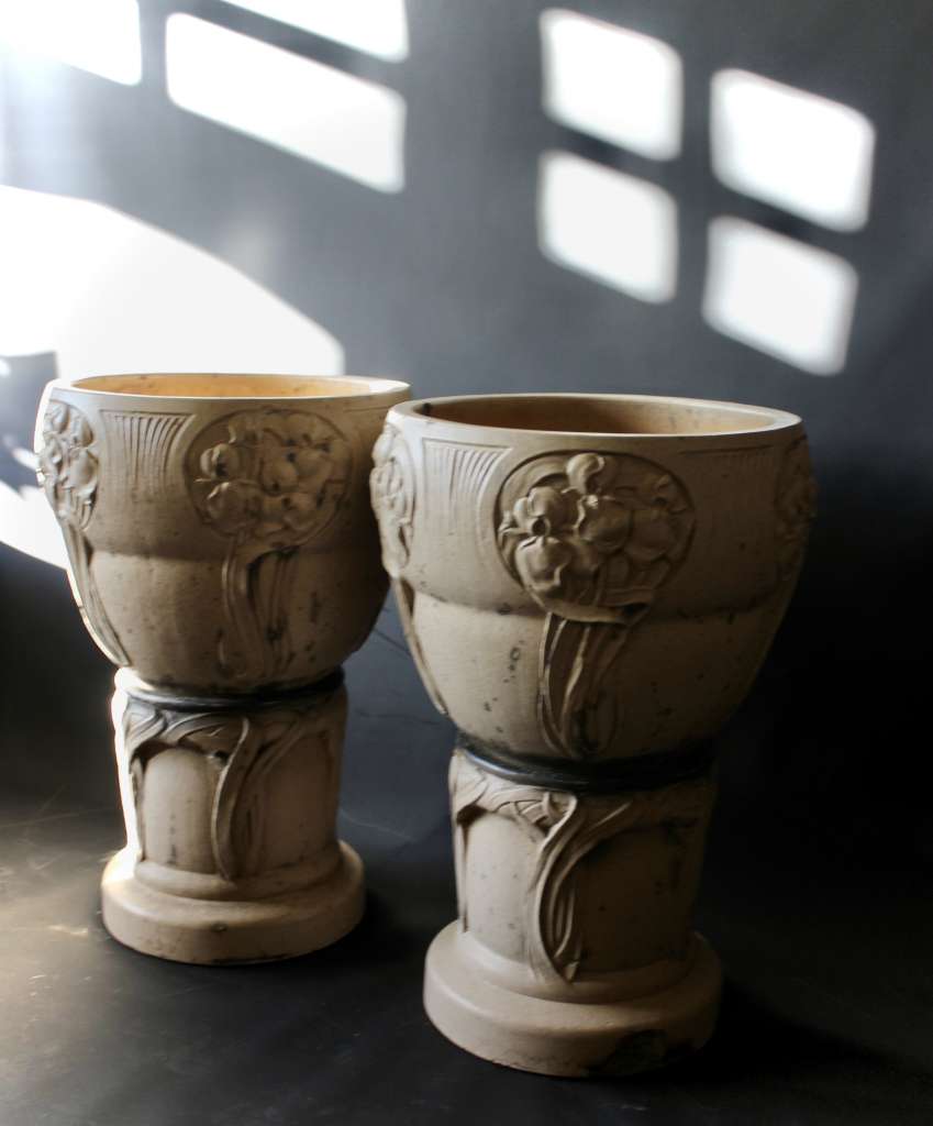 Pair of Arts and Crafts Jardinieres by LefCo