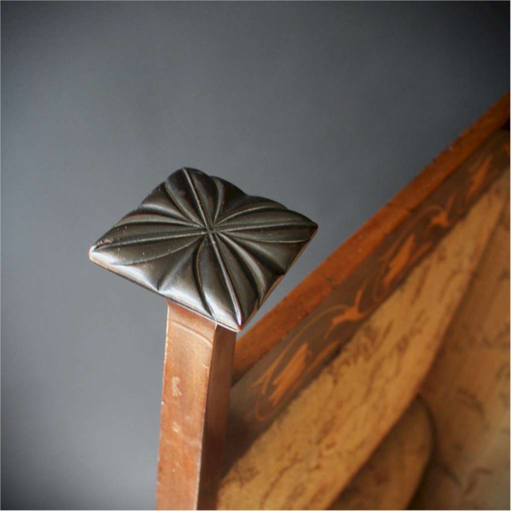 Rare Nouveau throne chair by Walter Cave