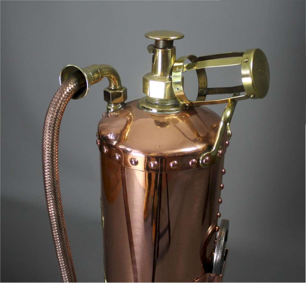 Copper and Brass fire Extinguisher by Waterloo