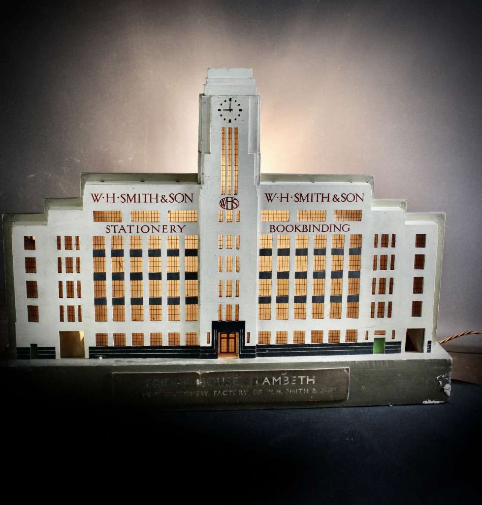 W.H.Smith architectural model of deco building